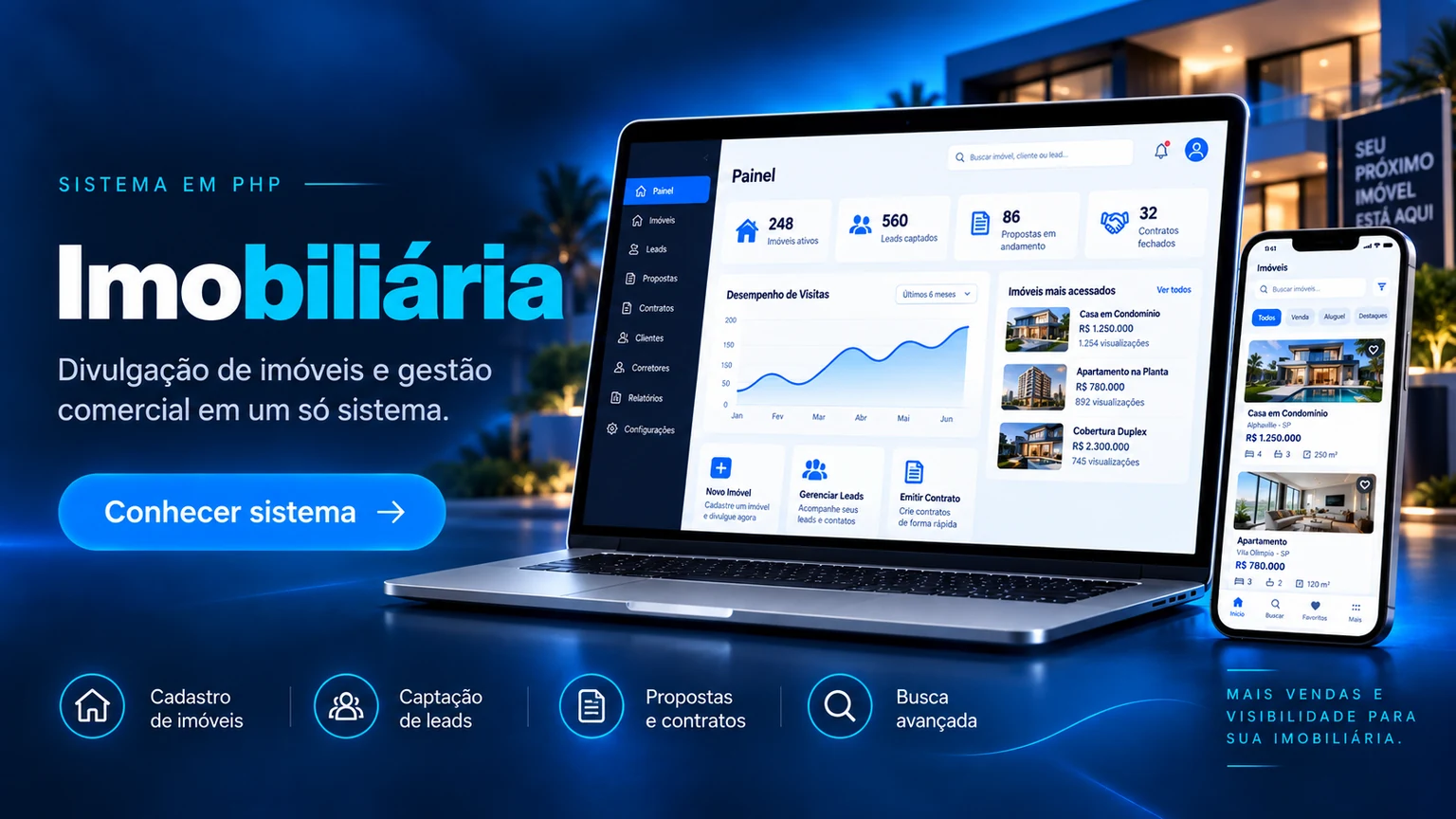 Sistema em PHP para Imobiliária